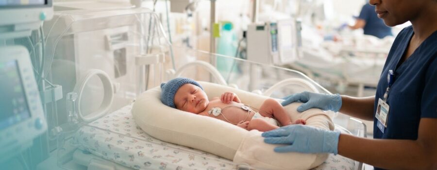 Neonatal developmental positioning aids for NICU infants