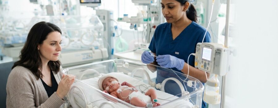 NICU Infant Feeding Support Products for Breast Milk and Tube Feeding