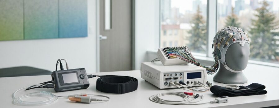 Sleep diagnostics equipment in Canada: compare PSG and HSAT
